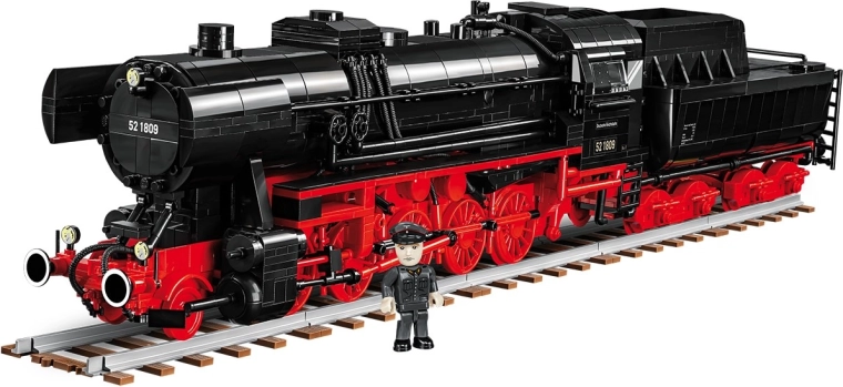 Realistische locomotief met uitgewerkte details