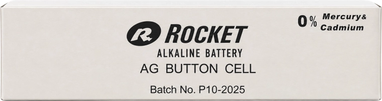Alkalische knoopcelbatterijen Rocket AG10 (LR54) 1,5 V - verpakking 200 stuks