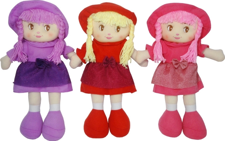 Stoffen pop Dorotka 40 cm – zingt en spreekt Pools