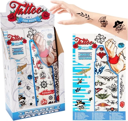 Kinder tattoos voor jongens – set van 80 stuks