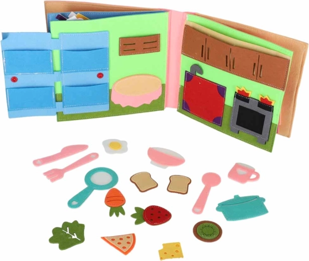 Keukenspel met vilten accessoires