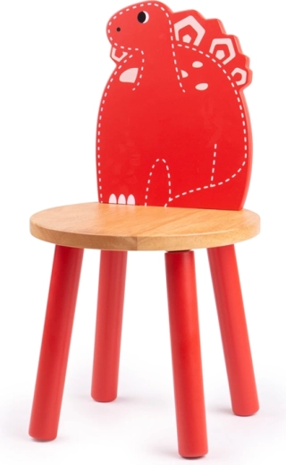Houten kinderstoel Stegosaurus Tidlo