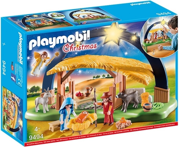 Playmobil Kerststal met verlichting