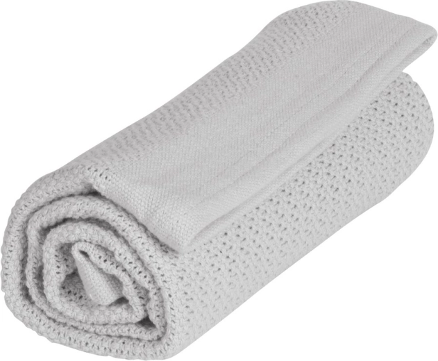 Vinter & Bloom deken Soft Grid Organic dove grey
