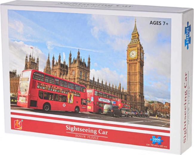 Puzzel Londen doubledeckers 1000 stukjes 70 × 50 cm