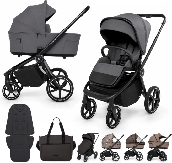 Muuvo gecombineerde kinderwagen 2-in-1 Fold Iron Graphite