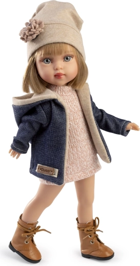 Guca Penelope realistische pop met volledig vinyl lichaam, 34 cm