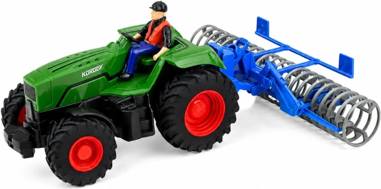 Realistische set: tractor + veldwals