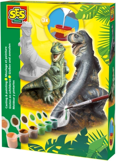 SES Creative gieten en schilderen T-rex
