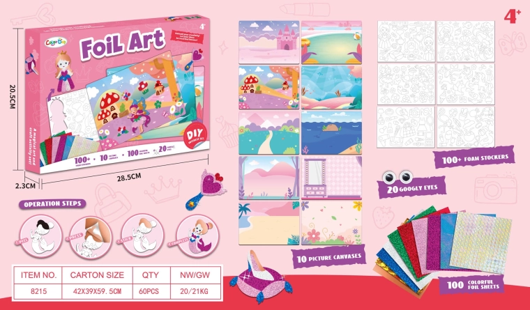 Creatieve set plakplaatjes prinsessen