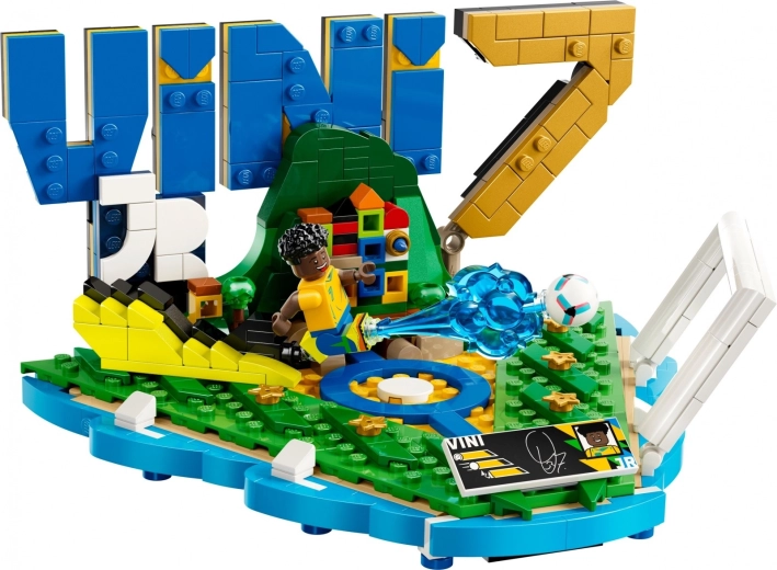 Vini Jr.-minifiguur in een actiemoment
