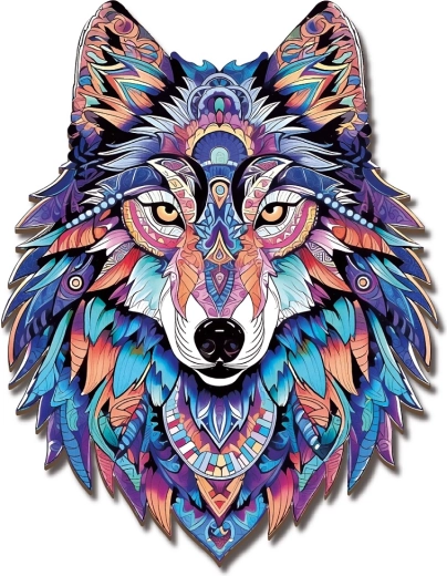 2Kids Toys houten puzzel wolf