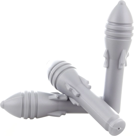 Drie afneembare raketten