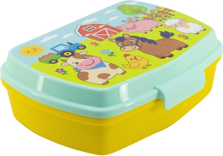 Stor lunchbox boerderij - 1 stuk