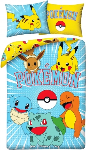 Pokémon katoenen beddengoed 140 × 200 cm + 70 × 90 cm