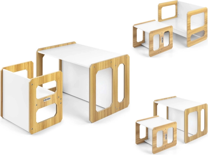 Milly Mally set kindmeubels Stella 3-in-1 natural