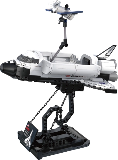 Displaystandaard en satelliet met “zonnepanelen”