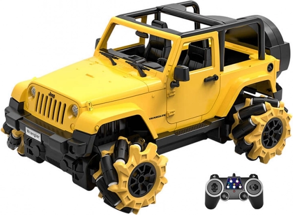 Afstandsbediende auto Jeep Double Eagle 1:16 (geel, drift)