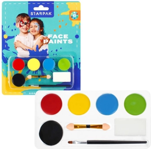 Set schminkverf 6 kleuren - 1 stuk