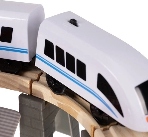 Trein met magnetische koppeling