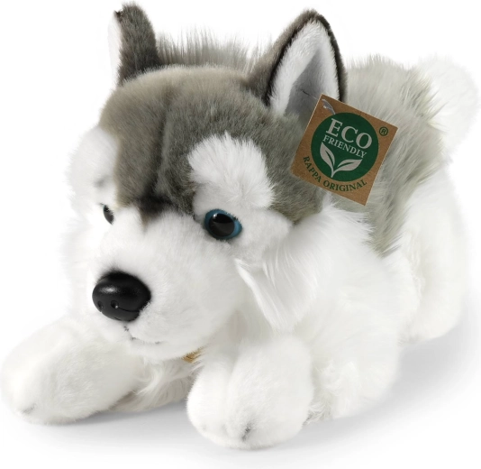 Rappa pluchen hond Husky liggend 30 cm