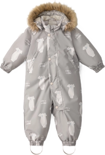 Leokid winteroverall Hero Lino Brown, maat 104