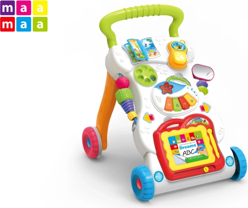loopwagen en speelcentrum 2-in-1 MaaMaa