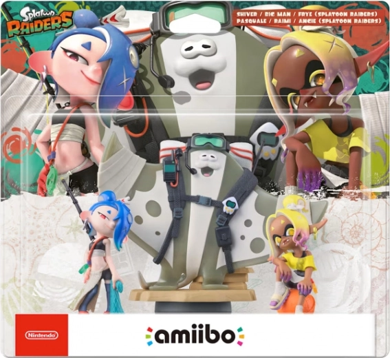 Amiibo Splatoon Raiders Shiver, Frye en Big Man - 1 stuk