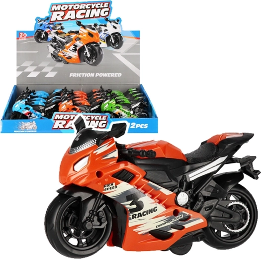 Kleurvolle race motor – kinderspeelgoed 14 cm