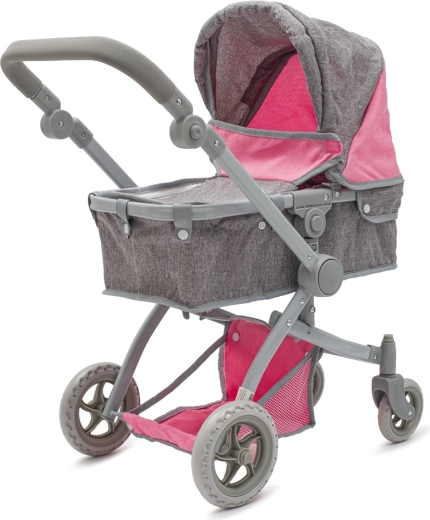 Poppenwagen 2-in-1 Baby Mix Sophie roze-grijs