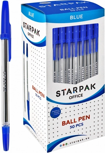 Blauwe balpen