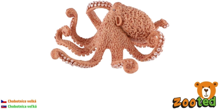 Plastic figuur van een reuzenoctopus, 11 cm