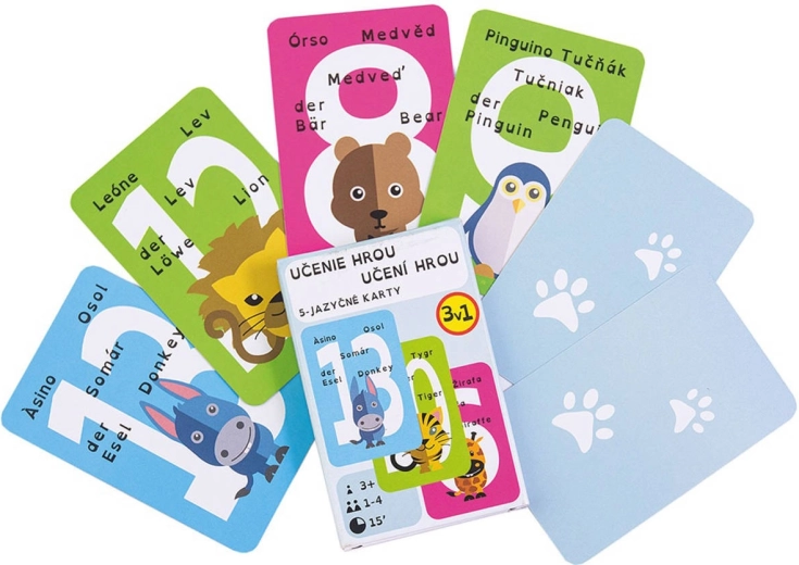 ARGUS Educatieve speelkaarten 3-in-1 in vier talen
