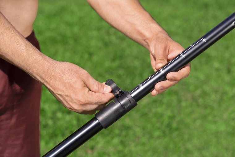Verstelbare driedelige aluminium peddel