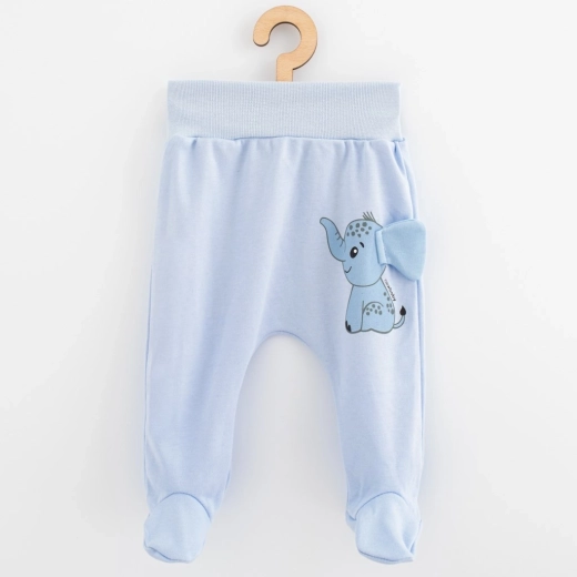 Baby katoenen halfslapers New Baby Happy Elephant blauw 68