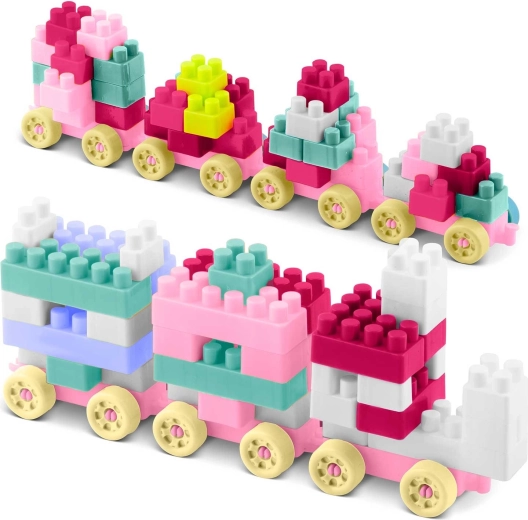 Treintje en voertuigen op wielen