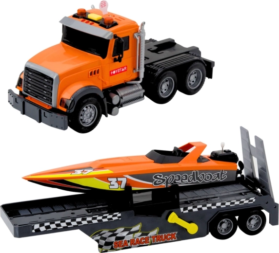 Realistisch transport op de aanhanger