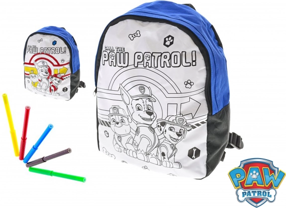Kleur je eigen rugzak PAW PATROL