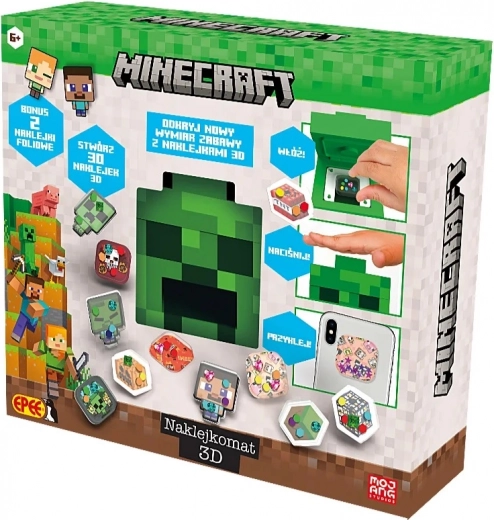 3D creatieve set MINECRAFT – stickermachine