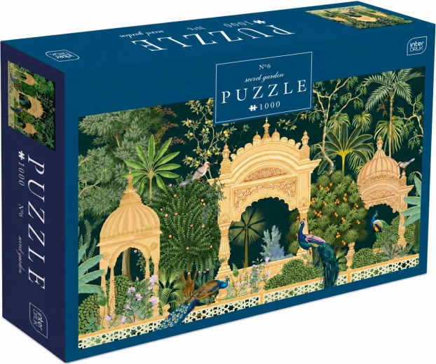 INTERDRUK Puzzle Secret Garden: Pauwenpaleis, 1000 stukjes