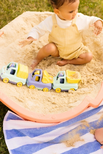 Spelen in zand en water, eenvoudig schoon te maken