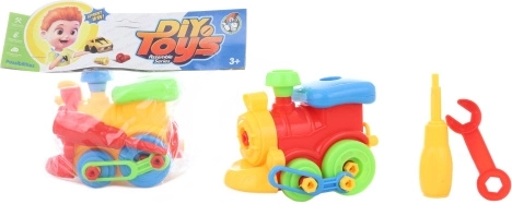 Schroefbare plastic locomotief voor kinderen