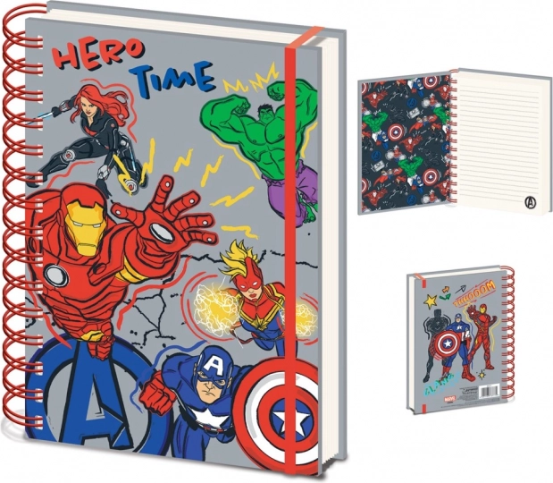 Ringband notitieblok A5 AVENGERS Hero, gelijnd