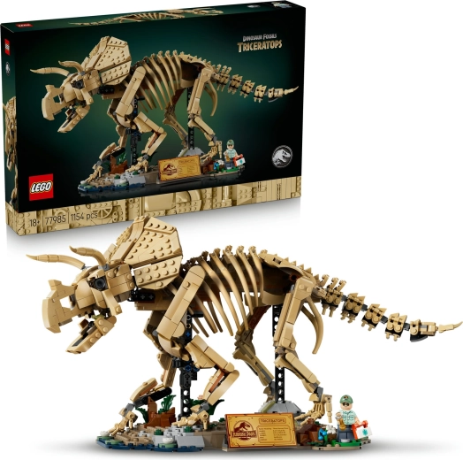 LEGO Jurassic World dinosaurus-skelet: Triceratops