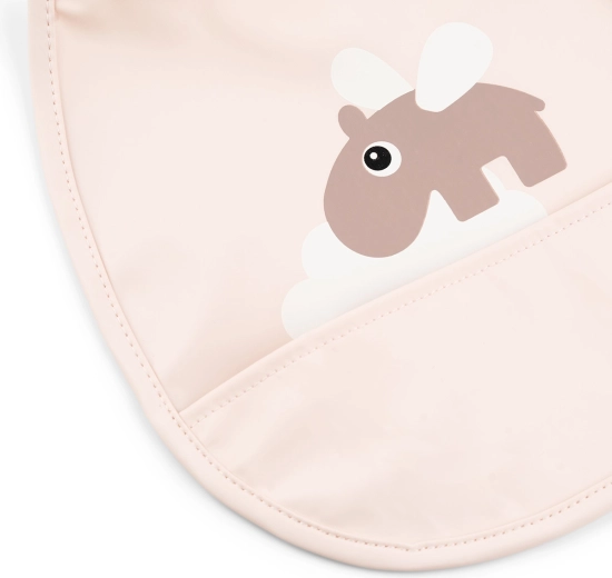 Done by Deer slabbetjes met zakje Tiny Happy clouds roze – 2 stuks