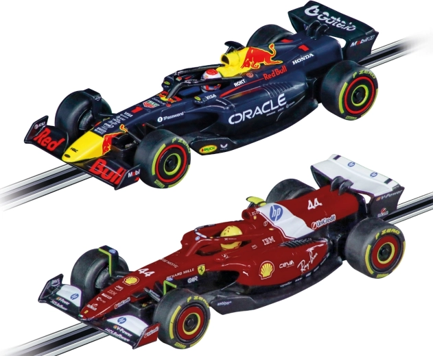 Twee gelicentieerde Formule 1-auto’s