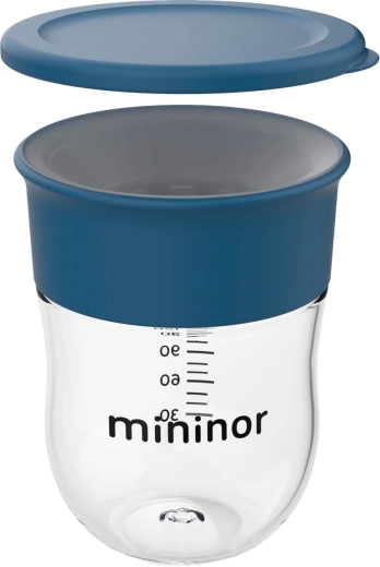 Mininor oefenbeker 220 ml blue whale - 1 stuk