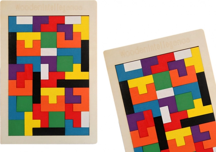 Houten logische puzzel 40 stukjes