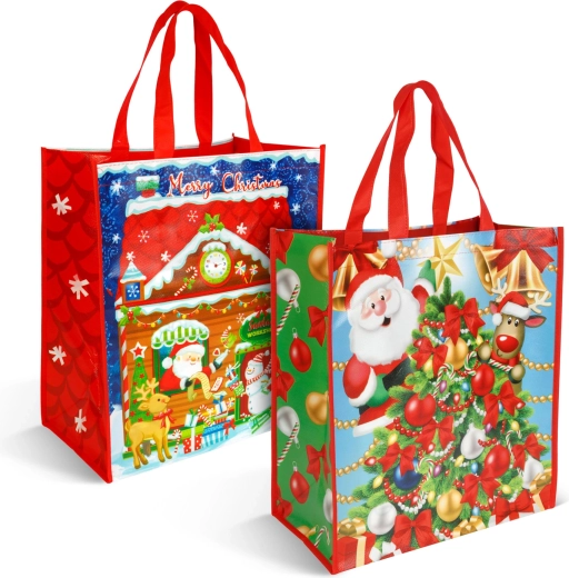 Kerstcadeautas 35 × 39 × 18 cm - 1 stuk