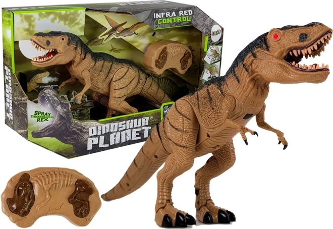 Op afstand bestuurbare Tyrannosaurus Rex met mist